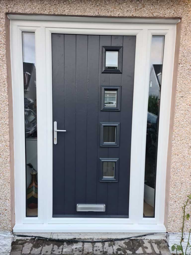 Anthracite grey composite door