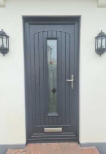 Palladio composite door exterior in grey