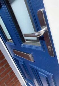 Palladio composite door exterior in royal blue
