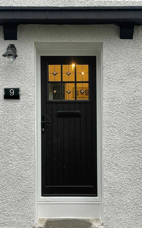 Palladio exterior door in black